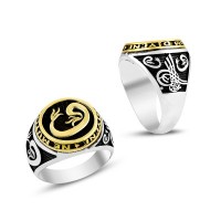 925K Sterling Silver Waav Men Ring