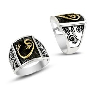 925K Sterling Silver Waav Men Ring