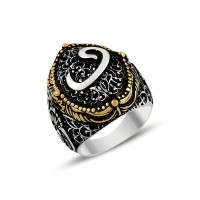 925K Sterling Silver Waav Men Ring