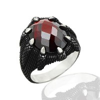 925K Sterling Silver Zircon Men Ring