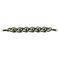 999 Silver Black White Handmade Rope Bracelet 