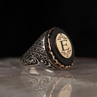 925 Sterling Silver Onyx Stone Custom Id Handmade Men Ring