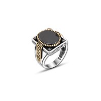 925 Silver Black Onyx Ring For Men