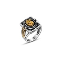 925 Silver Eagle Head Ring For Men