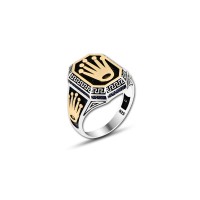 925 Silver Crown King Ring For Men 