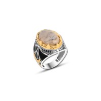 925 Silver Yemen Aqeeq Ring For Men