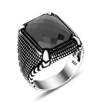925 Silver Onyx Ring For Men