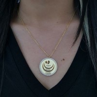 Rose Gold Plated 925K Silver Ay Star Trail Personalized Necklace