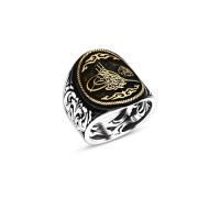 925 Silver Ottoman Tugra Ring For Men