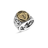 925 Silver Wolf Head Ring For Men