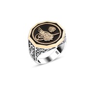 925 Silver Ottoman Tugra Ring For Men