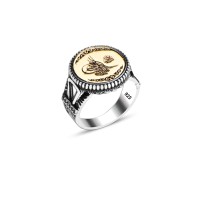 925 Silver Ottoman Tugra Ring For Men