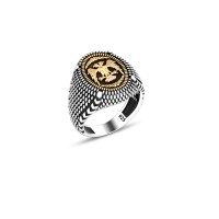 925 Silver Double Headed Eagle Ring For Men