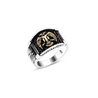 925 Silver Double Headed Eagle Ring For Men