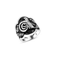 925 Silver Ottoman Tugra Ring For Men