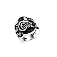 925 Silver Ottoman Tugra Ring For Men