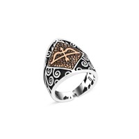 925 S?LVER ARROW and Bow Ring For Men