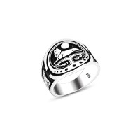 925 Silver Lion Ring For Men 