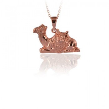 14K Gold Camel Necklace