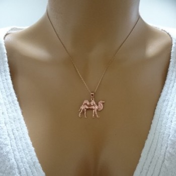 14K Gold Camel Necklace