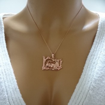 14K Gold Deer Necklace