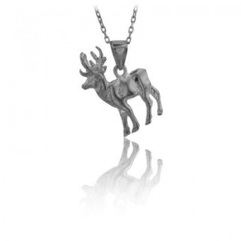 14K Gold Deer Necklace