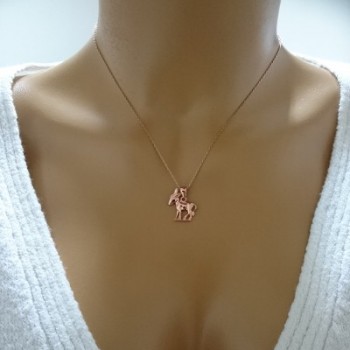 14K Gold Donkey Necklace