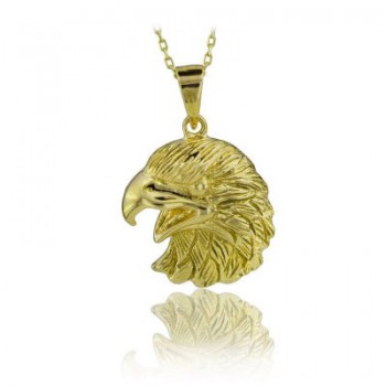 14K Gold Eagle Necklace