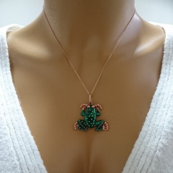 14K Gold Frog Necklace