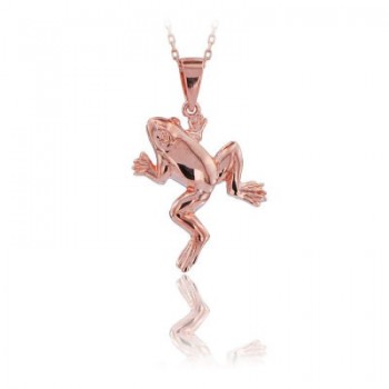 14K Gold Frog Necklace