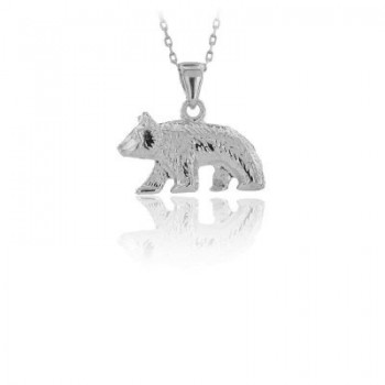 14K Gold Grizzly Bear Necklace