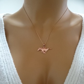 14K Gold Horse Necklace