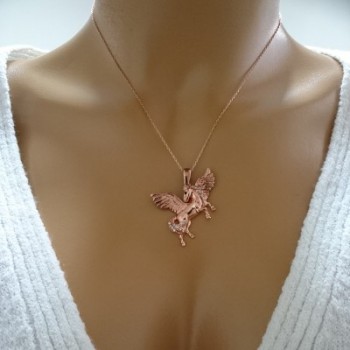 14K Gold Horse Necklace