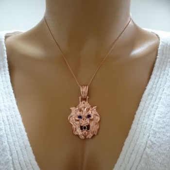 14K Gold Lion Necklace