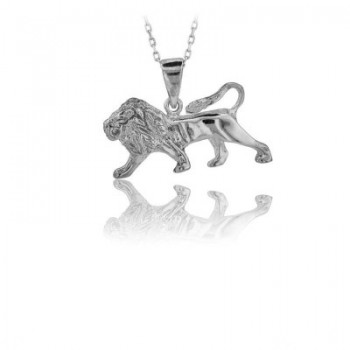 14K Gold Lion Necklace