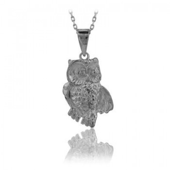 14K Gold Owl Necklace