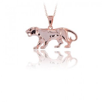14K Gold Panther Necklace