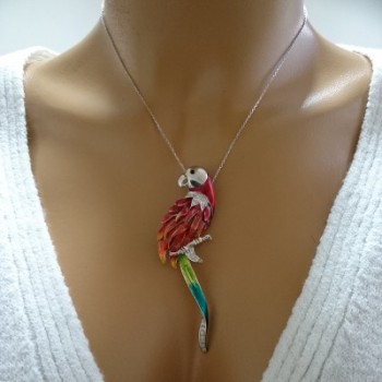 14K Gold Parrot Necklace