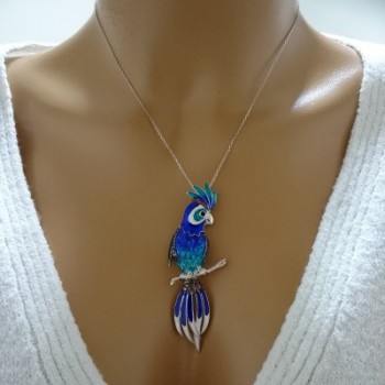 14K Gold Parrot Necklace