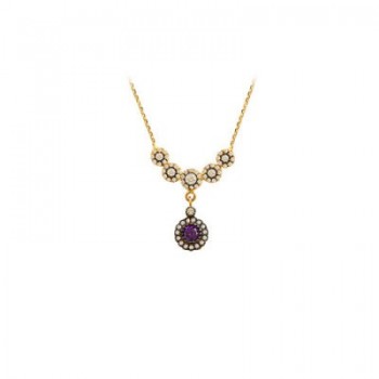 14K Solid Gold Ottoman Necklace