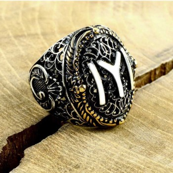 925K Sterling Silver Ottoman Men Ring